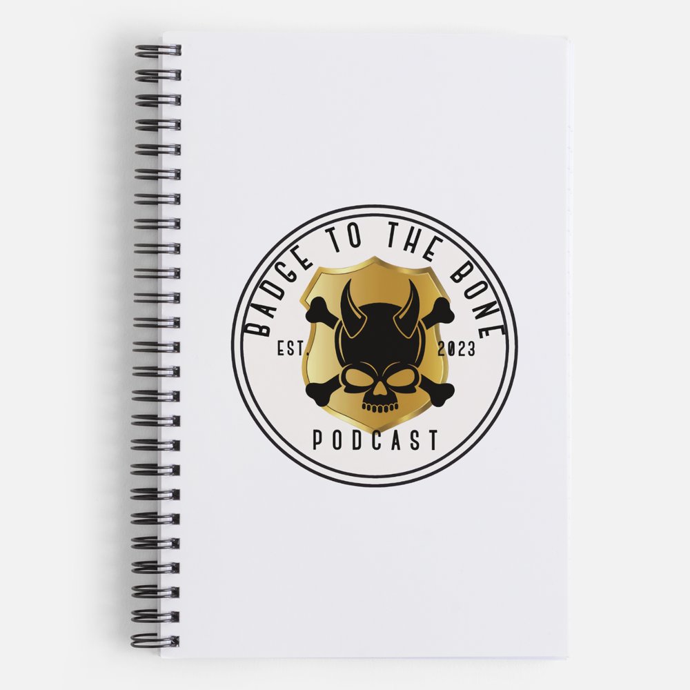 Badge To The Bone notebook